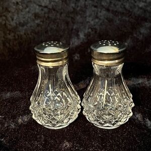 Cristal D'Arques - Durand Longchamp Lead Crystal Salt & Pepper Shaker Set EUC